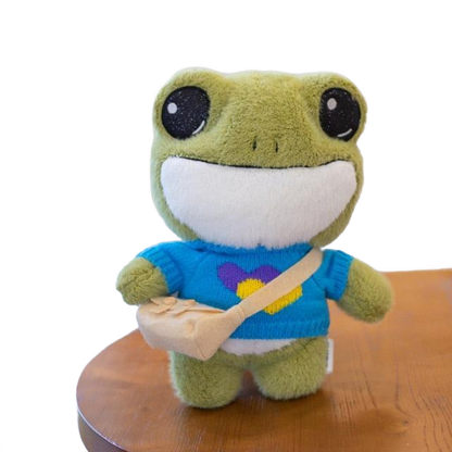 HoppyHug™ – Schattige Kikkerknuffel met Tas – Zachte Pluche Vriend
