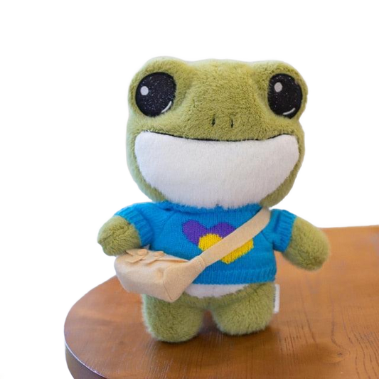 HoppyHug™ – Schattige Kikkerknuffel met Tas – Zachte Pluche Vriend