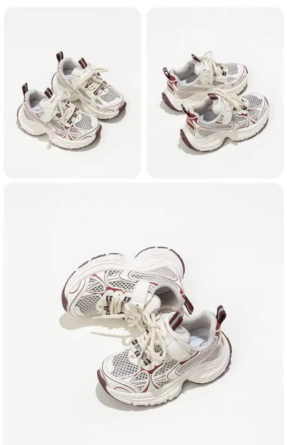 BordeauxDash™ – Ademend Slip-On Sneaker – Unisex Kinderschoen