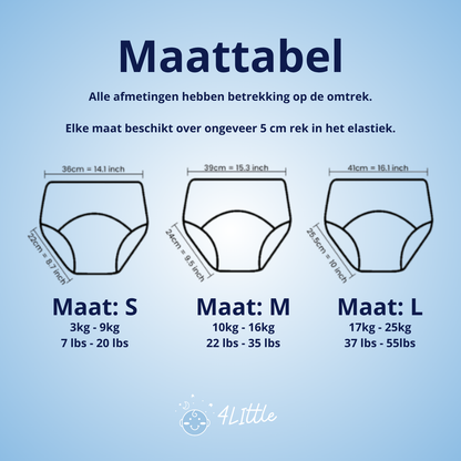 Potty Trainingsluiers - zindelijkheid makkelijk gemaakt