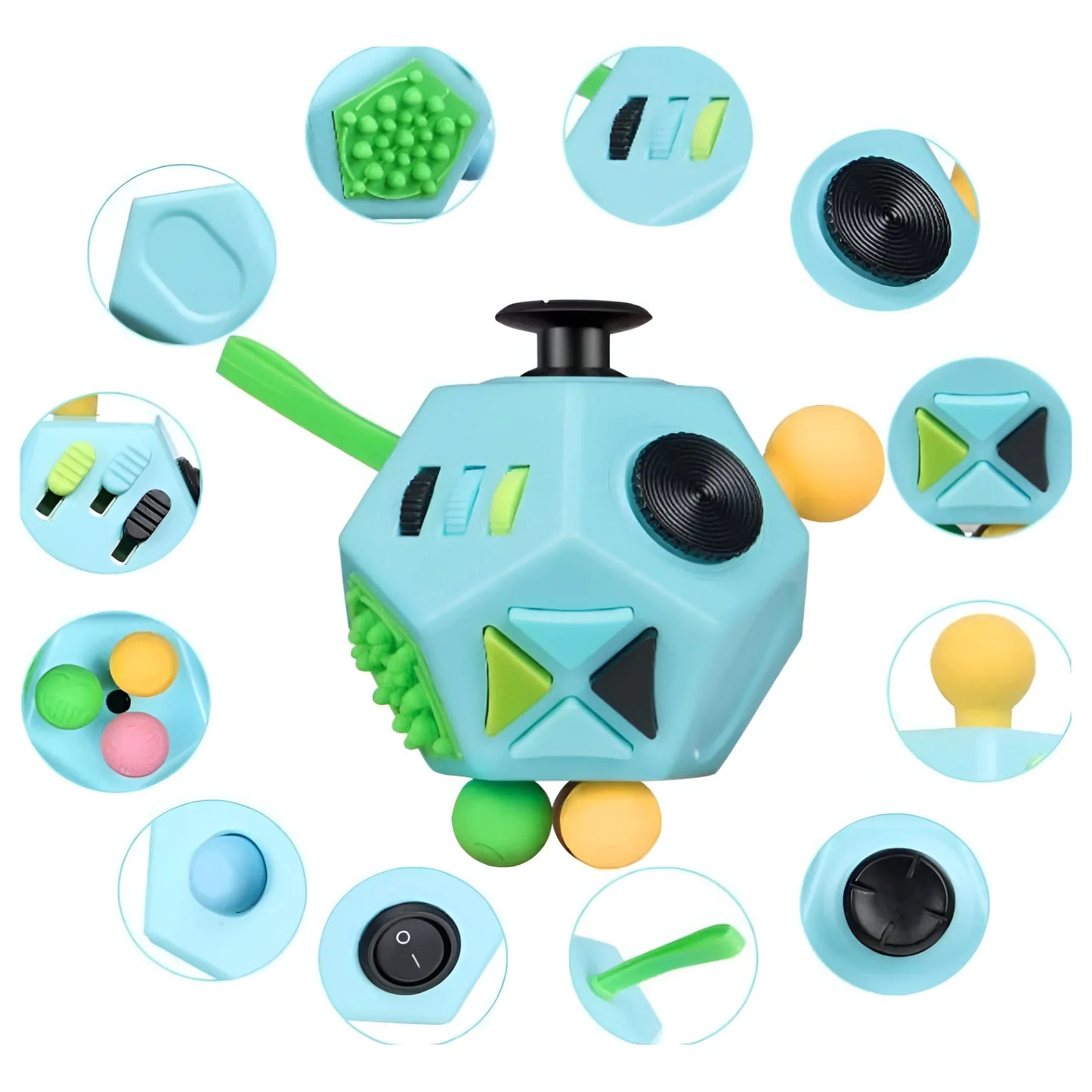 RustKnoop™ – Speels Anti-Stress Speeltje – Kinder Concentratie Kubus