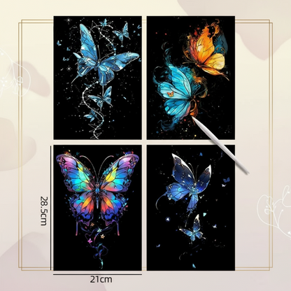 LightMuse™ – Oplichtende Kraskaarten Set – Creatief Ontspanningsspeelgoed