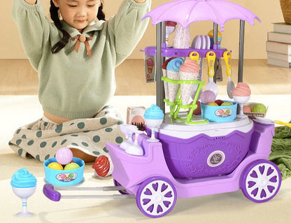 Ice Cart™ - Mobiele ijs- en snoepkar voor kinderen - ijswagen