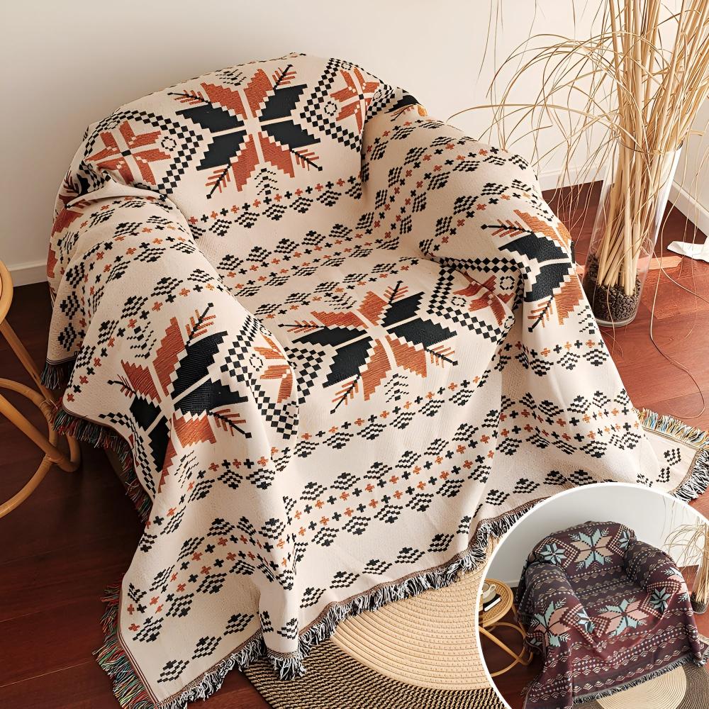 DesertVibe™ – Marokkaans Boho Picknickkleed – Bohemian buitenmat