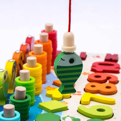 4Ever Wood™ - Catch & Count Montessori - Vang, tel en leer