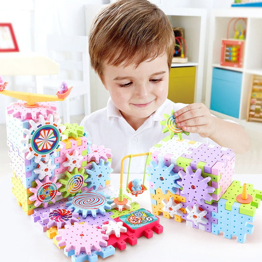 Spin&Build™ - Roterende Montessori Bouwset - Creatief bouw speelgoed