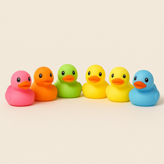 DuckyDelight™ – Grote Set Kleurrijke Mini Badeendjes – Speels Badspeelgoed voor Elk Moment