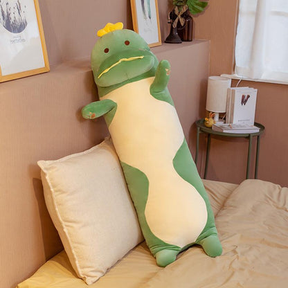 SnugBuddy™ – Langwerpig Kussen met Cartoonprint – Zachte Knuffelsteun