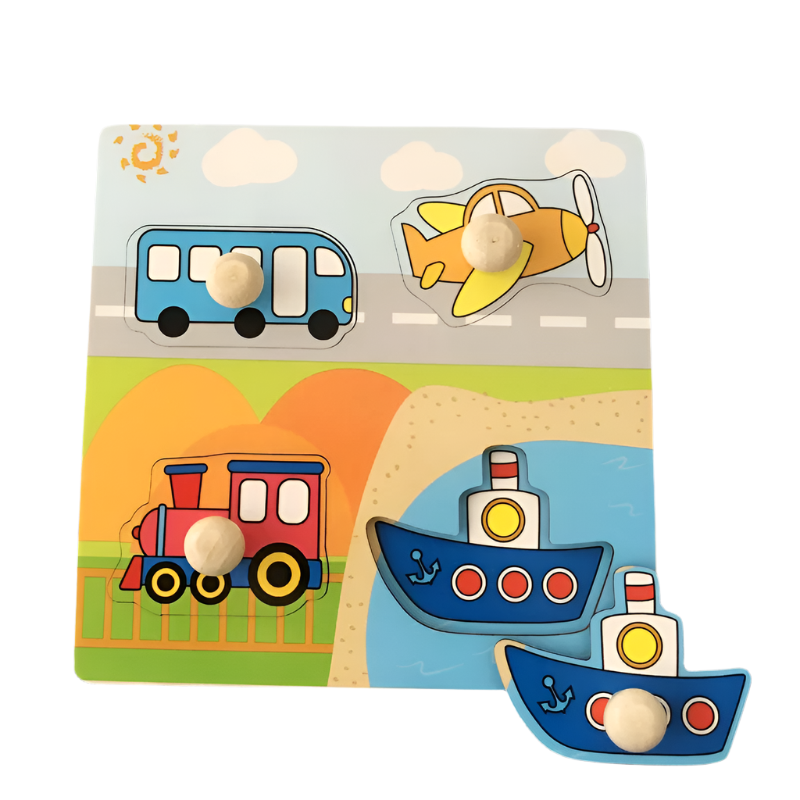ShapeSmart™ – Educatieve Houten Puzzel – Kleuren & Vormen Ontdekspel