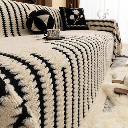 TuftLineLuxe™ – Antislip Tufted Bankcover – Warme Vintage Zitbescherming