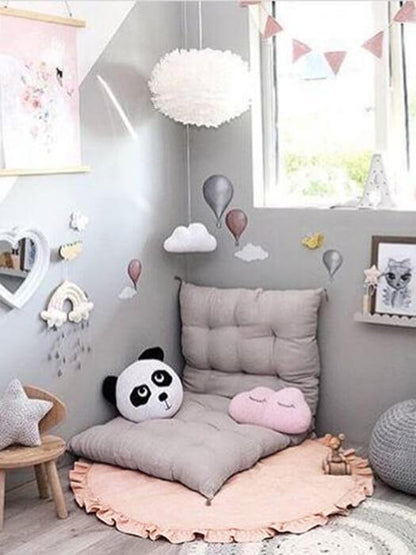 ZoetNest™ – Zachte Baby Speelmat met Ruffle Rand – Comfortabel &amp; Stijlvol Vloerkleed