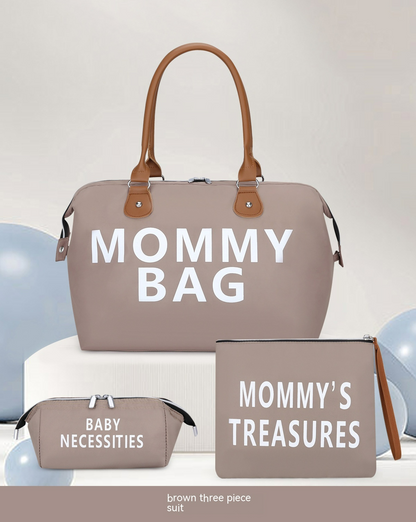 MomEase™ – 3-Delige Mama Tas Set – Stijlvolle Complete Luiertas Oplossing
