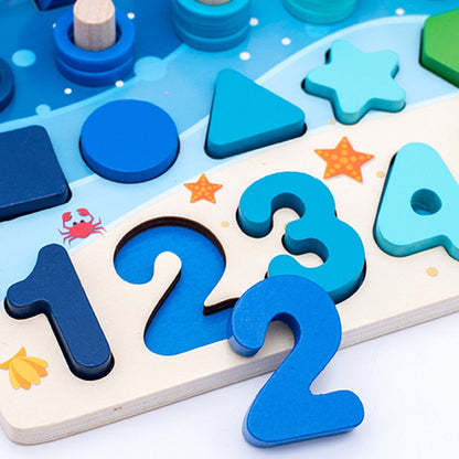 4Ever Wood™ - Catch & Count Montessori - Vang, tel en leer