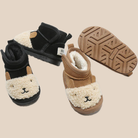 CuddleKick™ – Warme Enkellaarsjes met Speels Detail – Comfortabele Winterlaars