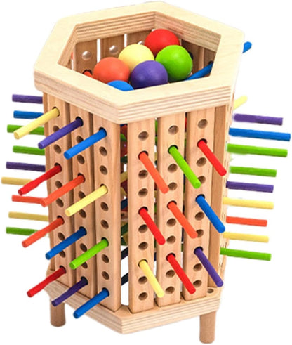 KleurToren™ – Montessori Kleuren- Vormenspel – Educatief Houten Speelgoed