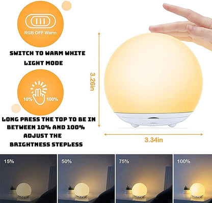 GlowNest™ – Zacht Dimbaar Nachtlampje – Veilige Nachtverlichting voor Borstvoeding