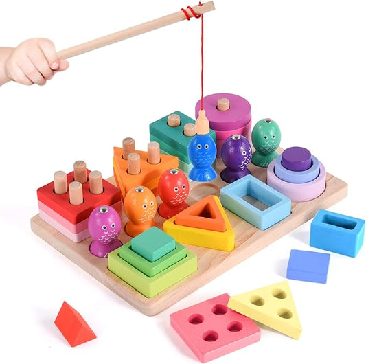 ColorCatch™ – Creatief Visspel voor Kinderen – Educatief Houten Spel