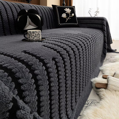 TuftLineLuxe™ – Antislip Tufted Bankcover – Warme Vintage Zitbescherming