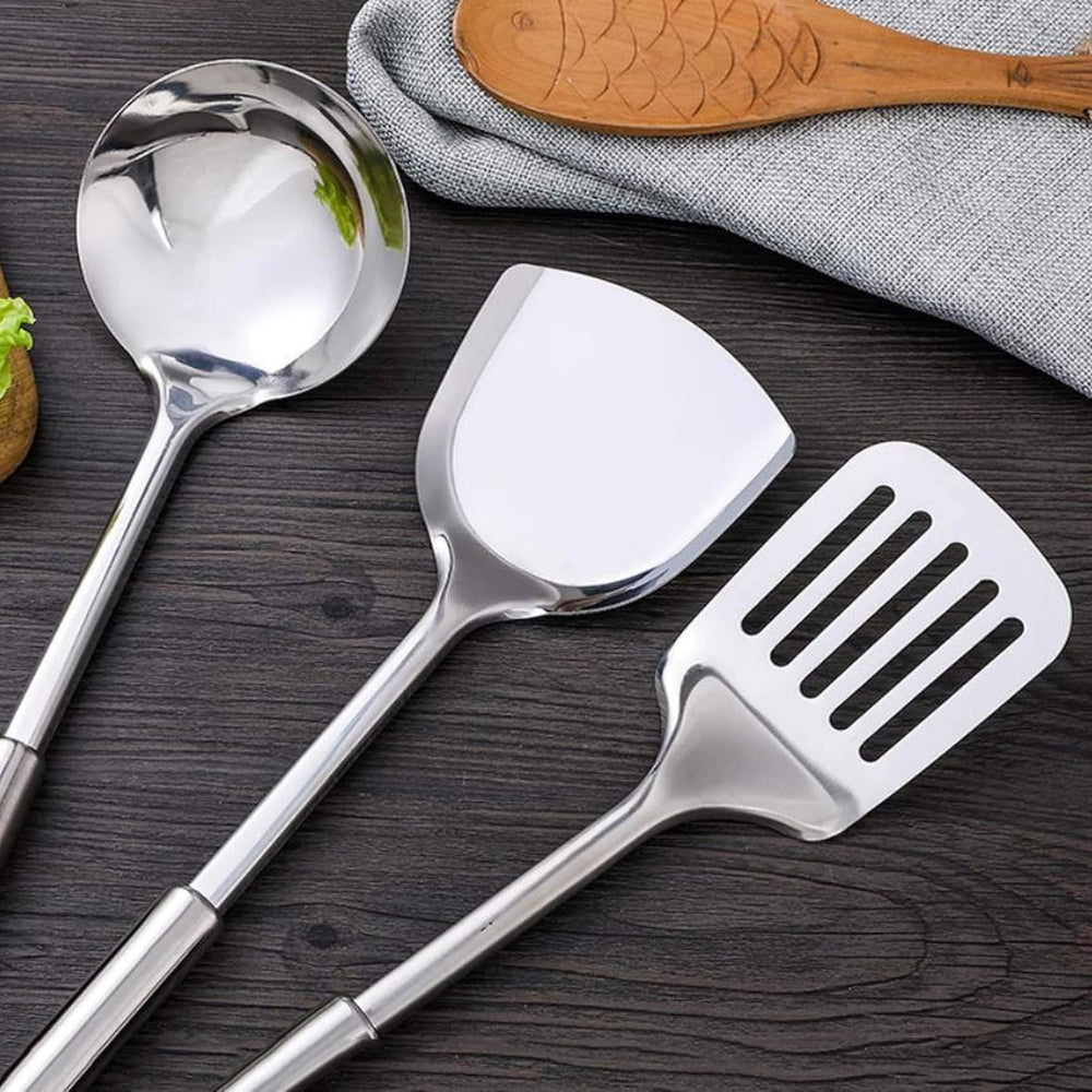 SteelChefSet™ – RVS Keukengerei 5-Delig – Professioneel Kookhulpen Set