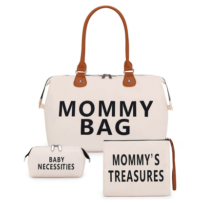 MomEase™ – 3-Delige Mama Tas Set – Stijlvolle Complete Luiertas Oplossing