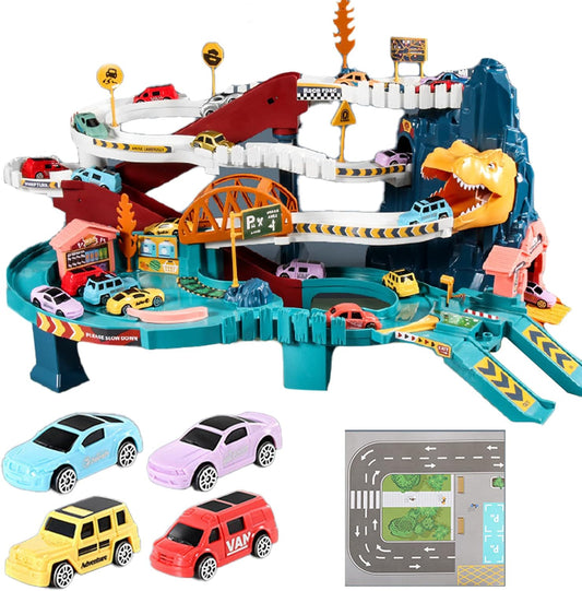Trackasaurus™ – Speelset met dino’s en voertuigen