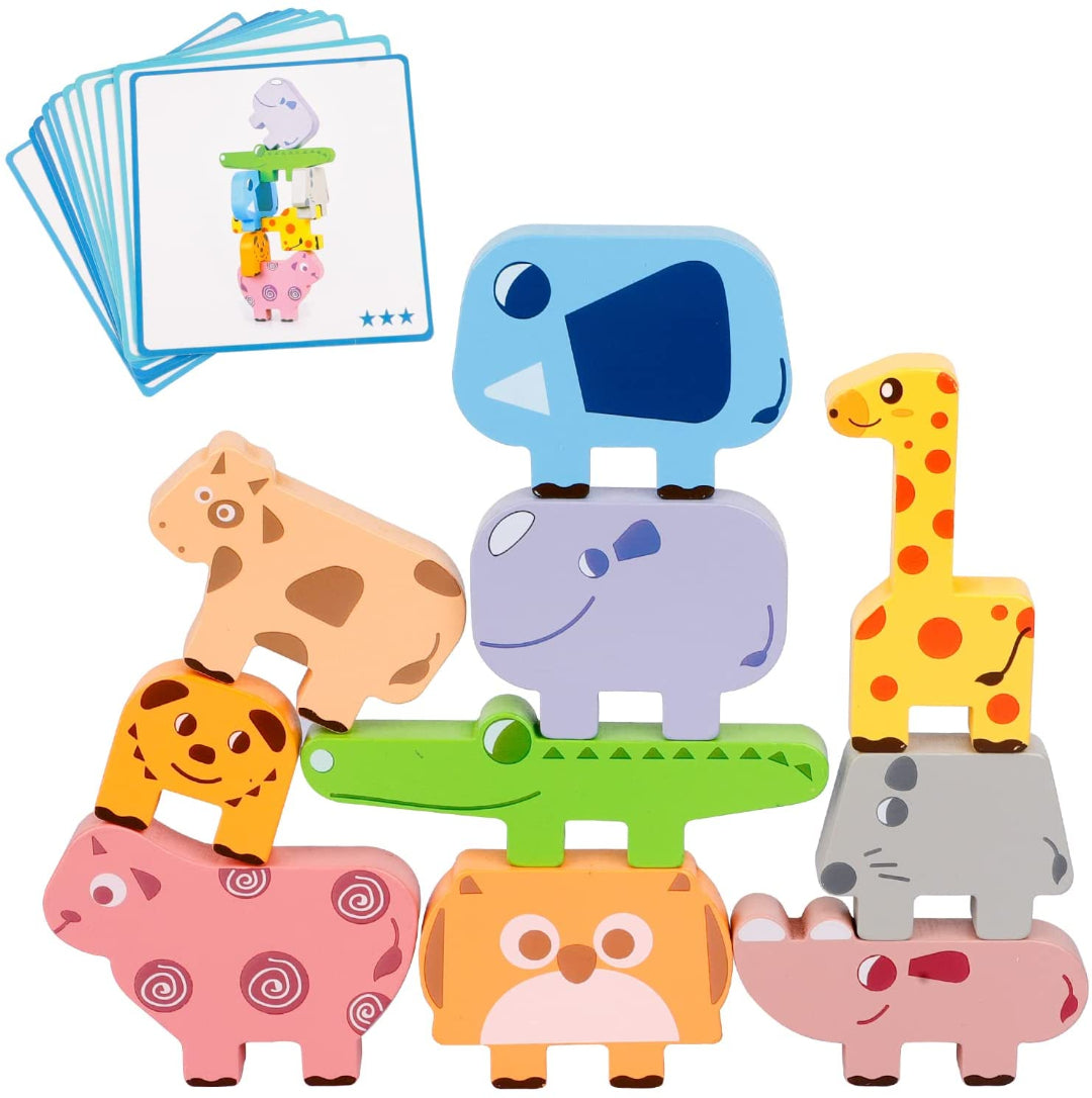 AnimalPals™ – Stapelbare houten dieren spel – Leren & Spelen