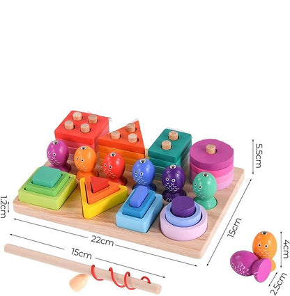 ColorCatch™ – Creatief Visspel voor Kinderen – Educatief Houten Spel