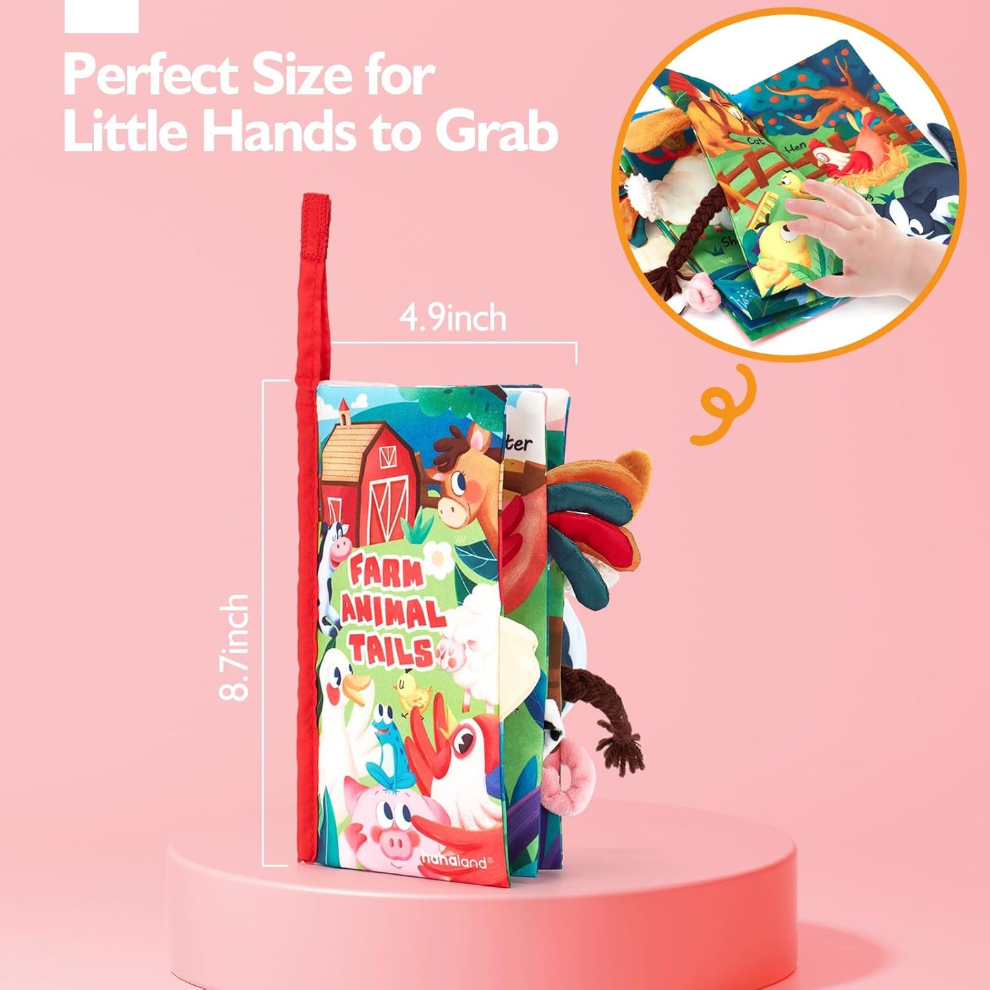 SensiTale™ – Montessori Voelboek met Hoog Contrast – Sensorisch Babyboekje
