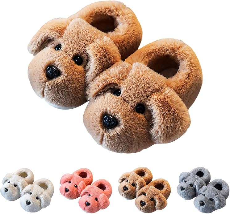 PuppySnug™ – Warme Pantoffels met Antislipzool – Kinder Winter Slofjes