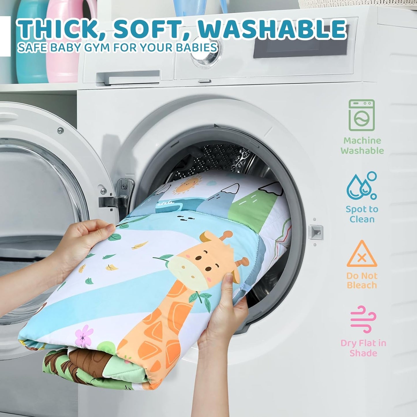 SensoryHaven™ – Baby speelkleed met 6 speeltjes – Buikligging en ballenpret