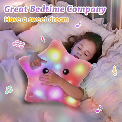 StarSnuggle™ – Lichtgevend LED Sterkussen – Magisch Nachtlamp Knuffelkussen