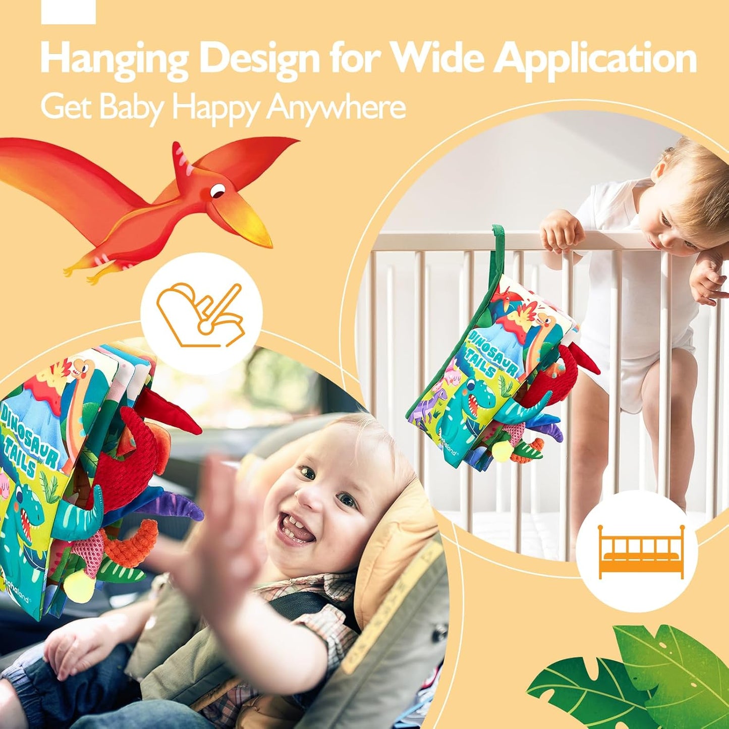 SensiTale™ – Montessori Voelboek met Hoog Contrast – Sensorisch Babyboekje