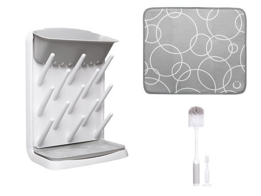 BottleBloom™ – Verticaal Flessenrek met Accessoirehouder – Ruimtebesparende Droogoplossing
