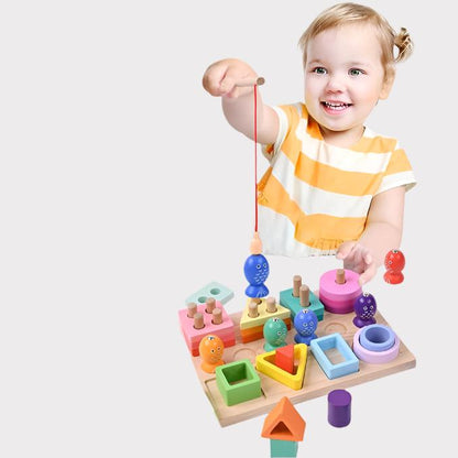 ColorCatch™ – Creatief Visspel voor Kinderen – Educatief Houten Spel