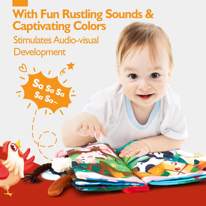 SensiTale™ – Montessori Voelboek met Hoog Contrast – Sensorisch Babyboekje