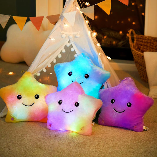 StarSnuggle™ – Lichtgevend LED Sterkussen – Magisch Nachtlamp Knuffelkussen