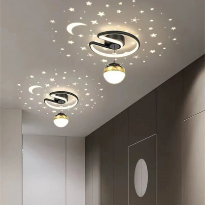 SterrenRust™ – Plafondlamp met Sterrenhemelprojectie – Rustgevende Kinderkamer Verlichting