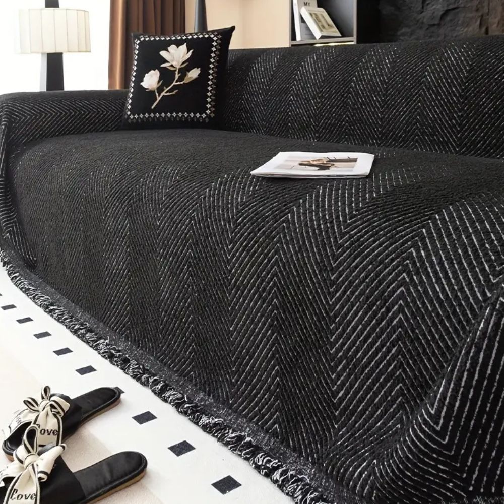 HerringSoft™ – Antislip Herringbone Bankhoes – Meubel Bescherming & Comfort