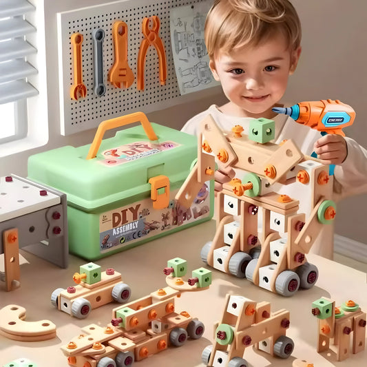 InventorCase™ – Creatieve Bouwset met Gereedschap – Constructie Speelset