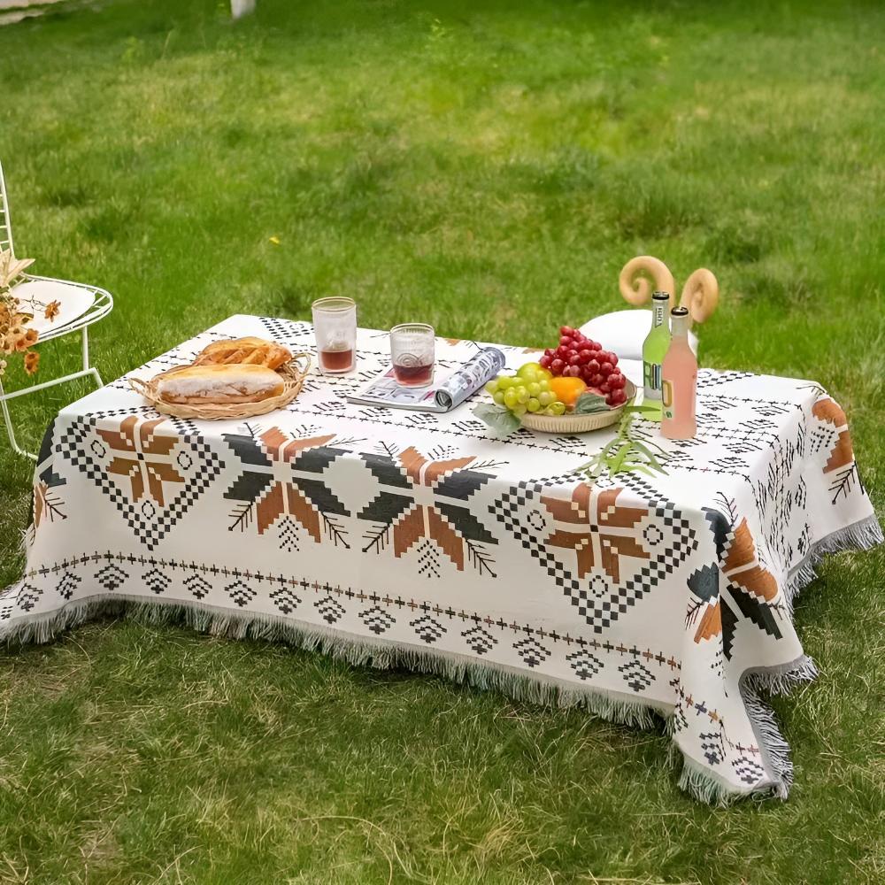 DesertVibe™ – Marokkaans Boho Picknickkleed – Bohemian buitenmat