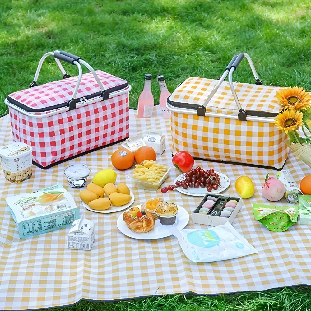 CheckNest™ – Opvouwbare Picknickmand – Geïsoleerde Outdoor Mand