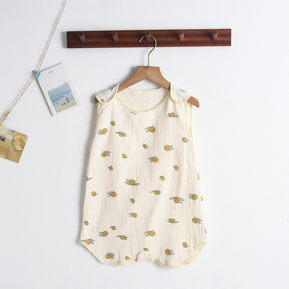 SleepBloom™ – Luchtige Musselin Zomerslaapzak – Baby Slaapcomfort Set