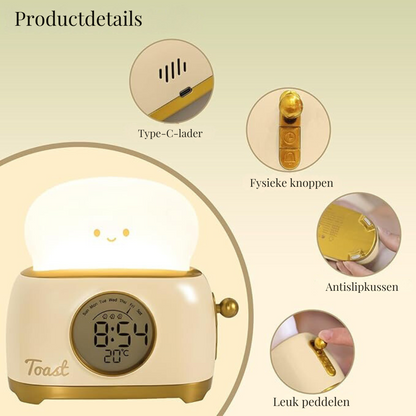 LumaDoze™ – Rustgevend Nachtlicht met Wekker – Kinder Wekker Lamp