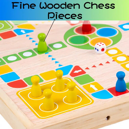 BoardSmart™ – 2-in-1 strategiespel – Houten leerspel