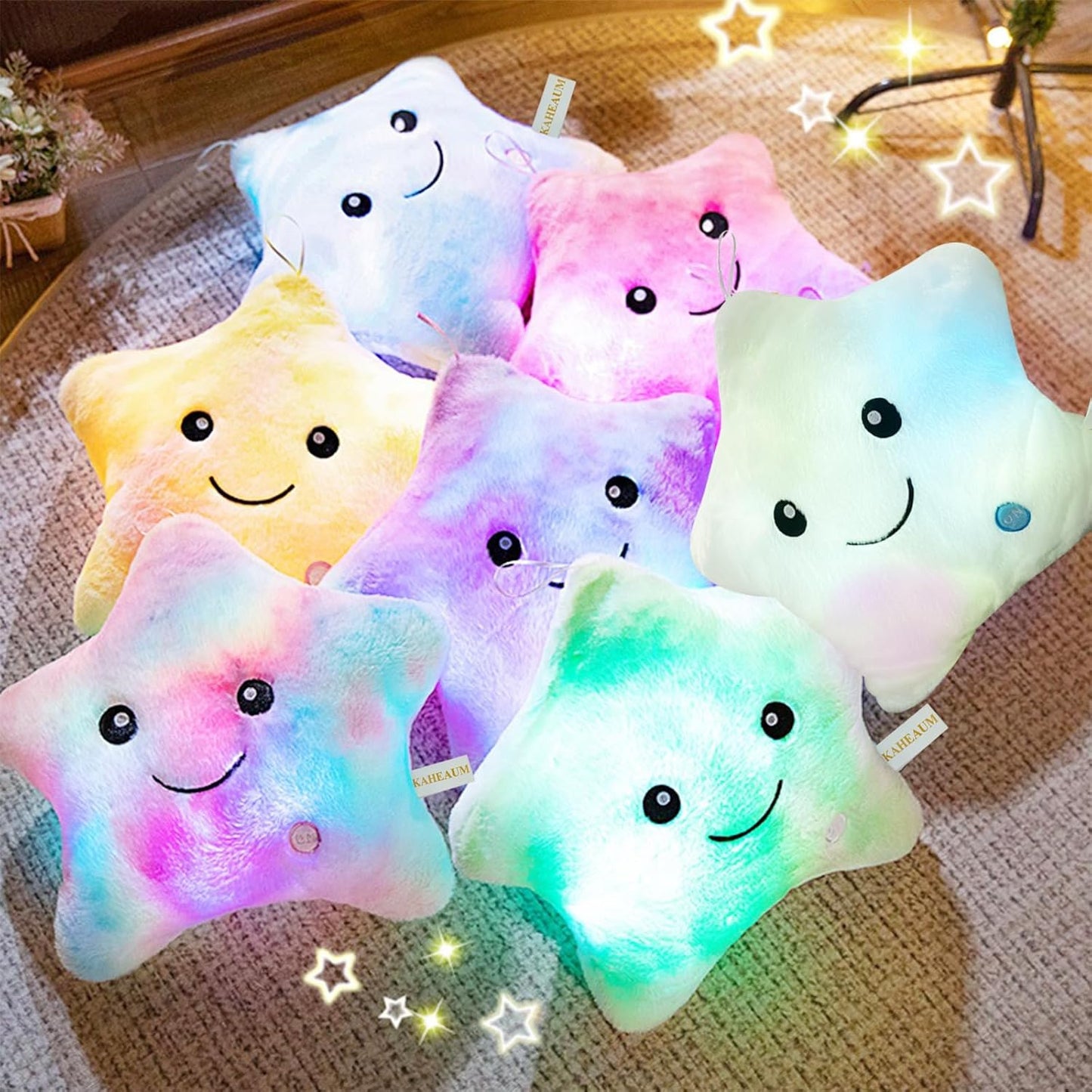 StarSnuggle™ – Lichtgevend LED Sterkussen – Magisch Nachtlamp Knuffelkussen