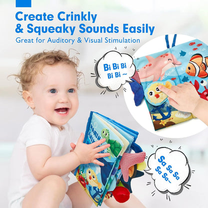 SensiTale™ – Montessori Voelboek met Hoog Contrast – Sensorisch Babyboekje