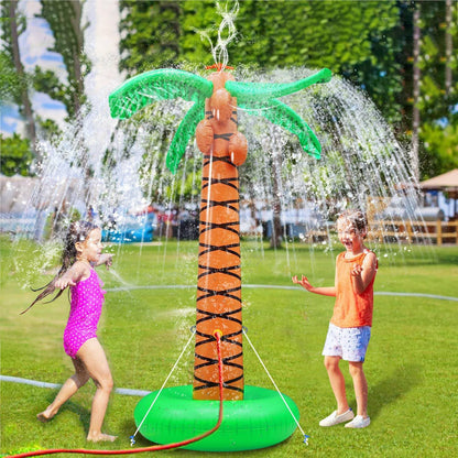 SplashPalm™ – Tropische Waterpret in de Tuin – Opblaasbare Palmboom Sproeier