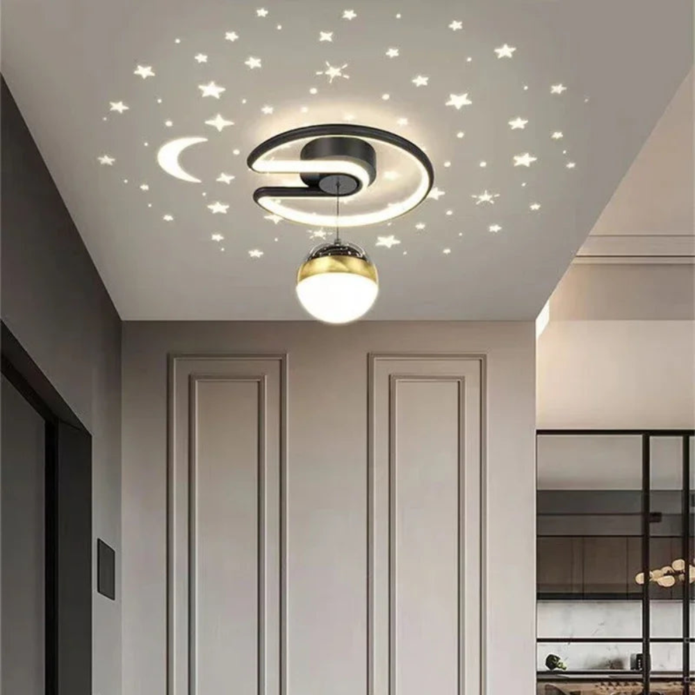 SterrenRust™ – Plafondlamp met Sterrenhemelprojectie – Rustgevende Kinderkamer Verlichting