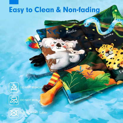 SensiTale™ – Montessori Voelboek met Hoog Contrast – Sensorisch Babyboekje