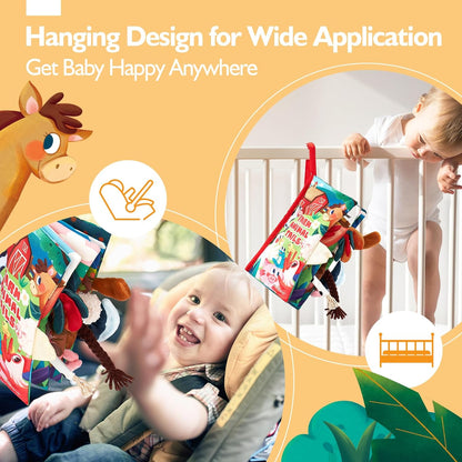 SensiTale™ – Montessori Voelboek met Hoog Contrast – Sensorisch Babyboekje